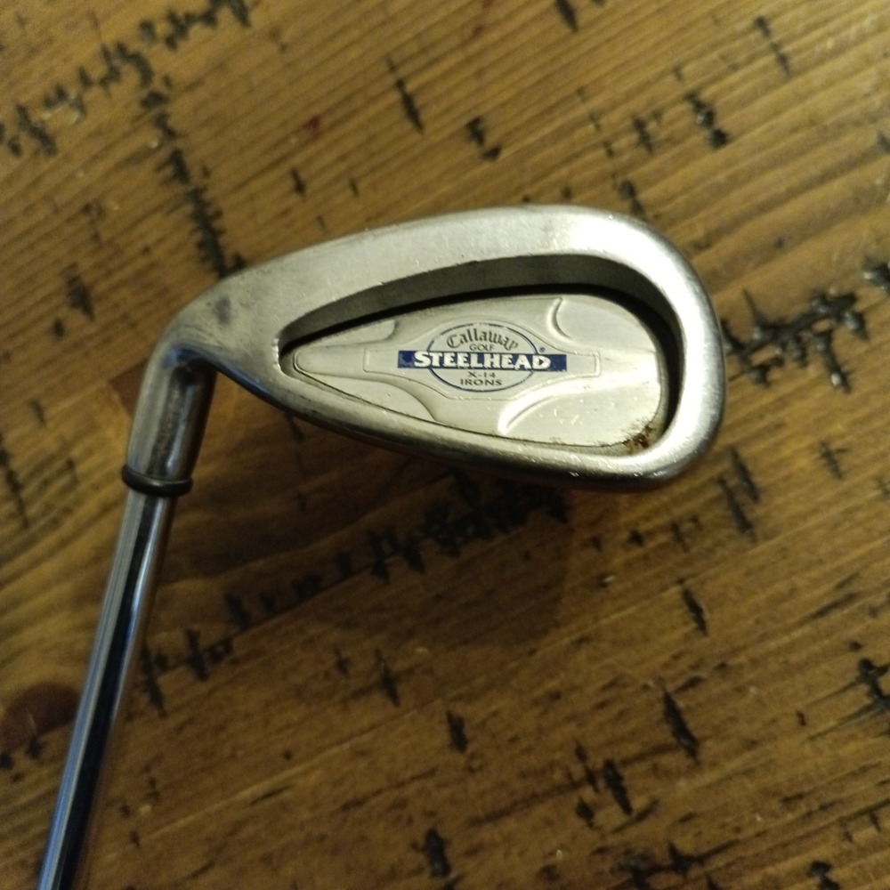 Callaway Steelhead X-14 9 Iron Left Hand Steel Shaft Constant Weight Golf Club